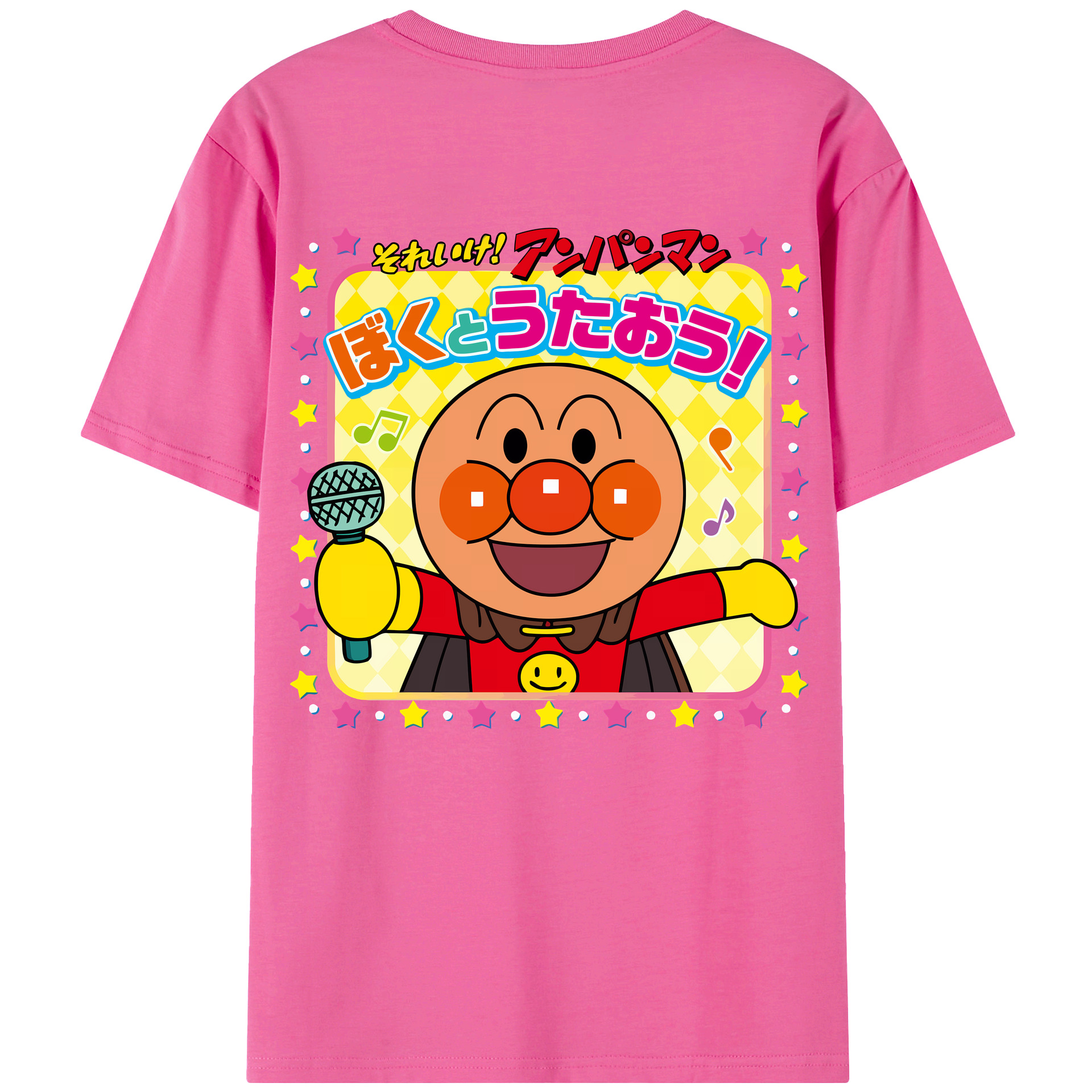 （画像用） アンパンマン Anpanman レディース半袖Tシャツ(バックプリント)